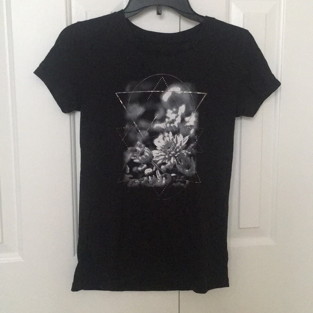Black graphic tee